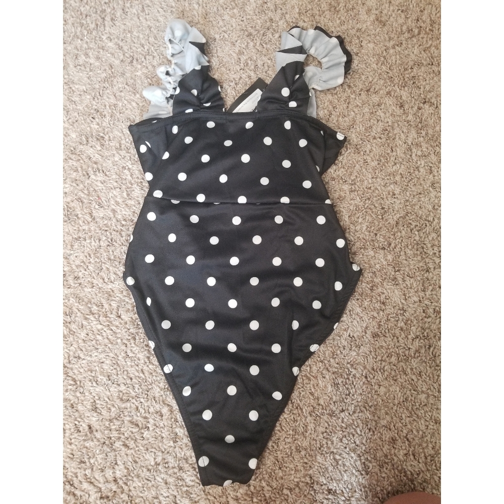 NWT Nasty Gal Polka Dot One Piece Swimsuit - Picture 2 of 9